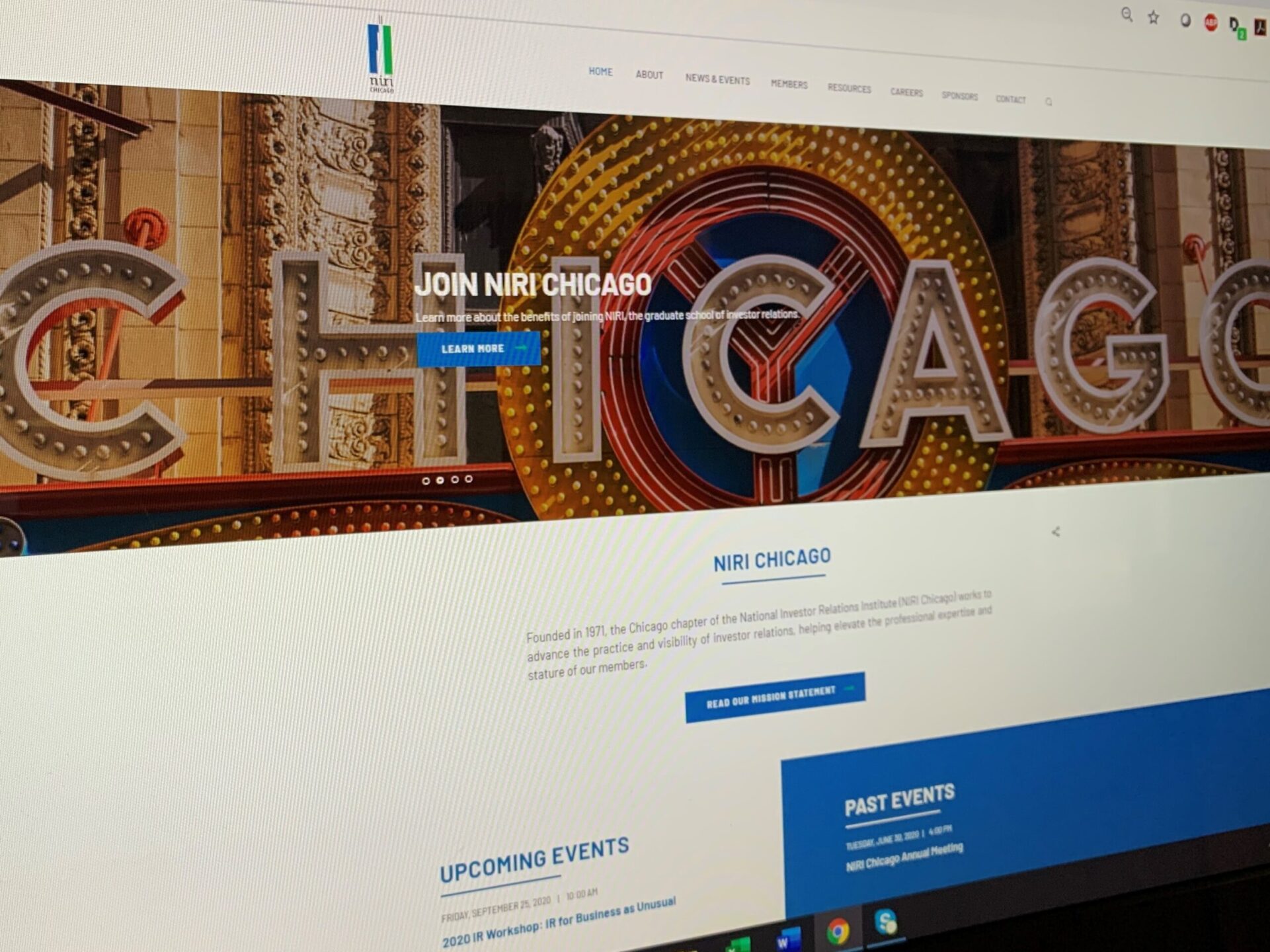 NIRI Chicago 2020 website redesign